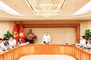 Phó Thủ tướng Thường trực Chính phủ Phạm Gia Túc phát biểu tại buổi làm việc (Ảnh: PHƯƠNG NGUYÊN)