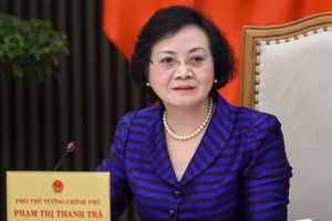 Bí thư Trung ương Đảng, Phó Thủ tướng Phạm Thị Thanh Trà phát biểu tại buổi làm việc với các bộ, ngành về phương án chuyển giao Làng Văn hóa-Du lịch các dân tộc Việt Nam về Ủy ban nhân dân thành phố Hà Nội quản lý. (Ảnh: VGP)