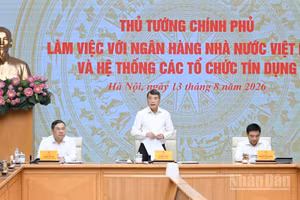 Thủ tướng Lê Minh Hưng dự và phát biểu chỉ đạo tại buổi làm việc.