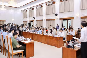 Buổi họp báo do Bộ Giáo dục và Đào tạo tổ chức.