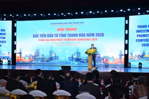 Thủ tướng Phạm Minh Chính và các đại biểu Hội nghị Xúc tiến đầu tư tỉnh Thanh Hóa năm 2026.