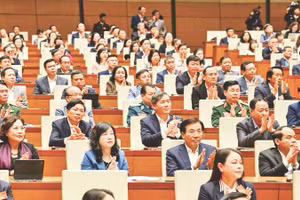 Các đại biểu dự hội nghị toàn quốc nghiên cứu, học tập, quán triệt và triển khai thực hiện Nghị quyết Đại hội XIV của Đảng. (Ảnh: ĐĂNG ANH)