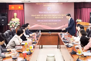 Tọa đàm khoa học “Trao đổi về phương pháp xây dựng báo cáo tư vấn chính sách” do Viện Triết học (Viện Hàn lâm Khoa học xã hội Việt Nam) tổ chức.