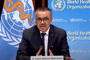 Tổng Giám đốc Tổ chức Y tế thế giới (WHO) Tedros Adhanom Ghebreyesus. (Ảnh: Tân Hoa xã)