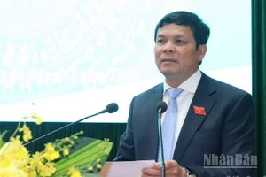 Đồng chí Nguyễn Đức Tuy, Phó Bí thư Tỉnh ủy, Chủ tịch Hội đồng nhân dân tỉnh Quảng Ngãi phát biểu bế mạc kỳ họp.