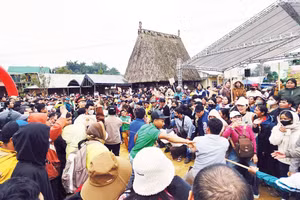 Chương trình “Xuân Biên phòng - Ấm lòng dân bản” năm 2026 được tổ chức ở xã biên giới Hùng Sơn, thành phố Đà Nẵng.