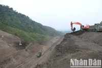 Dự án cao tốc Tuyên Quang-Hà Giang, giai đoạn 1, đoạn qua tỉnh Hà Giang đang được thi công khẩn trương.