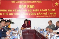 Quang cảnh buổi họp báo. (Ảnh: Cộng tác viên)