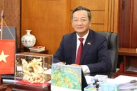 Đại sứ Việt Nam tại Lào Nguyễn Minh Tâm. (Ảnh: TRỊNH DŨNG)