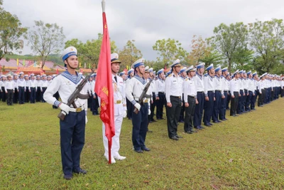 Các chiến sĩ mới sẵn sàng bước vào mùa huấn luyện đầu tiên trong quân ngũ.