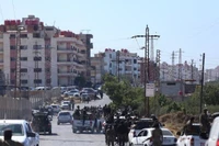 Lực lượng an ninh Syria tiến vào thành phố Sweida ở miền nam nước này. (Ảnh: THX/TTXVN)