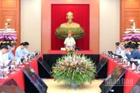 Tổng Bí thư Tô Lâm phát biểu tại phiên họp Thường trực Ban Chỉ đạo Trung ương về phát triển khoa học, công nghệ, đổi mới sáng tạo và chuyển đổi số. (Ảnh ĐĂNG KHOA)