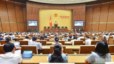Quang cảnh phiên họp của Quốc hội ngày 1/6/2023. (Ảnh: THỦY NGUYÊN)