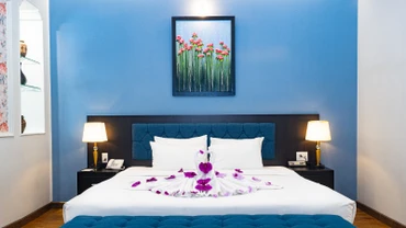 Phòng Deluxe Suite của Khách sạn Kim Đô, đường Nguyễn Huệ, Quận 1.