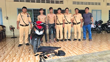 2 trong số 3 đối tượng bị bắt. (Ảnh: Công an cung cấp)