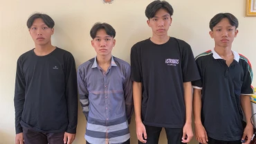 4 đối tượng tại Cơ quan công an.