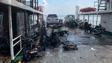 Hiện trường vụ hỏa hoạn.