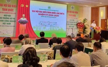 Quang cảnh Đại hội lần thứ VI, nhiệm kỳ 2024-2029 Hiệp hội Môi trường đô thị và khu công nghiệp Việt Nam.