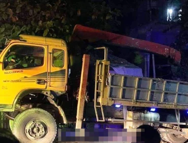 Hiện trường vụ tai nạn.