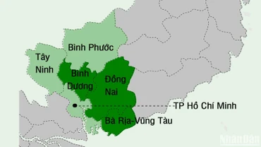 [Infographic] Mục tiêu tăng trưởng GRDP năm 2025 của các tỉnh, thành phố vùng Đông Nam Bộ