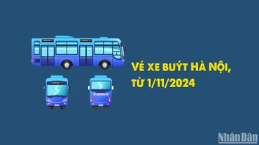[Infographic] Giá vé xe buýt tại Hà Nội từ 1/11/2024