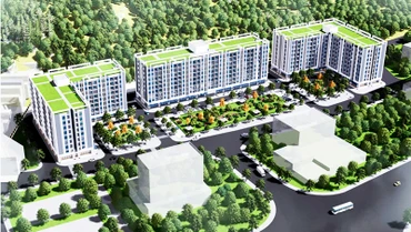 Phối cảnh Dự án nhà ở xã hội khu Lâm Viên. 