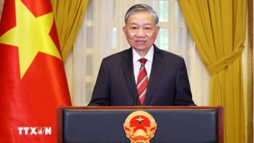 Tổng Bí thư, Chủ tịch nước Tô Lâm có thông điệp trực tuyến tham gia sự kiện cấp cao “Lời kêu gọi toàn cầu về Hội nghị Thượng đỉnh Tương lai”. (Ảnh: TTXVN)
