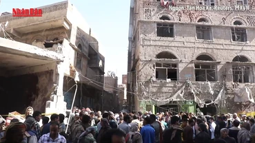 [Video] Lực lượng Houthi cáo buộc Mỹ không kích khiến dân thường thiệt mạng