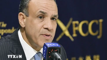 Ngoại trưởng Ai Cập Badr Abdelatty. (Ảnh: Kyodo/TTXVN)