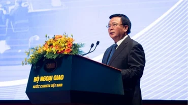 Đồng chí Nguyễn Xuân Thắng phát biểu chỉ đạo tại Hội thảo. (Ảnh: SƠN TÙNG)