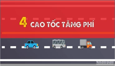 [Infographic] 4 cao tốc tăng giá sử dụng dịch vụ từ ngày 1/2/2024