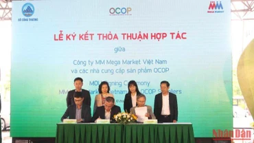  Ký kết đưa sản phẩm OCOP vào tiêu thụ tại hệ thống siêu thị.