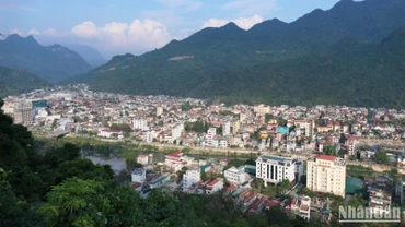 Trung tâm thành phố Hà Giang. 