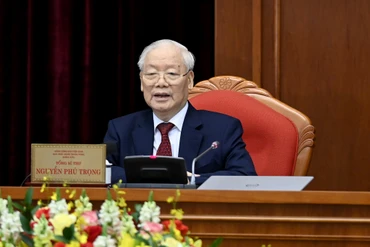 Quang cảnh Phiên bế mạc Hội nghị Trung ương lần thứ chín, khóa XIII.