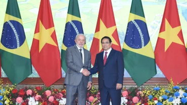 Thủ tướng Phạm Minh Chính và Tổng thống Brazil Luiz Inacio Lula da Silva.