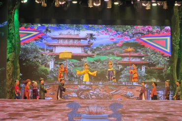 Đoàn Nghệ thuật Múa rối Hải Phòng biểu diễn vở “Lời thề”. (Ảnh: thanhphohaiphong.gov.vn)