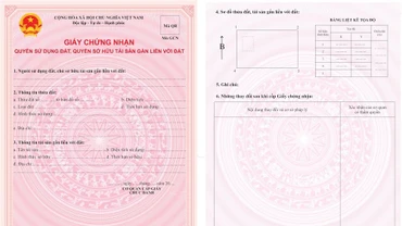 Mẫu “sổ đỏ” mới từ ngày 1/8/2024