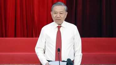 Tổng Bí thư Tô Lâm phát biểu. (Ảnh: TTXVN)