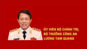 [Infographic] Tiểu sử Ủy viên Bộ Chính trị, Bộ trưởng Công an Lương Tam Quang