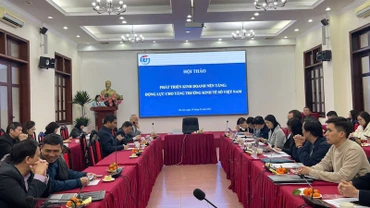 Quang cảnh hội thảo Phát triển kinh doanh nền tảng: Động lực cho tăng trưởng kinh tế số Việt Nam.