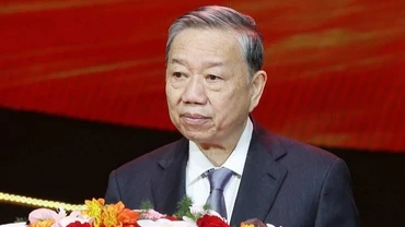 Tổng Bí thư Tô Lâm phát biểu chỉ đạo. (Ảnh: Thống Nhất/TTXVN)