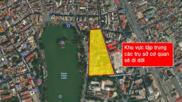 [Infographic] 11 trụ sở cơ quan sẽ di dời khỏi khu vực hồ Hoàn Kiếm