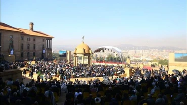 Quang cảnh buổi lễ nhậm chức của ông Ramaphosa. (Ảnh: TTXVN)