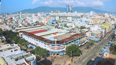 Chợ Cồn từ trên cao. (Ảnh tư liệu)