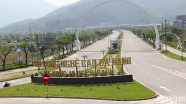 Cụm công nghiệp Hòa Liên được thành lập trên cơ sở hạ tầng kỹ thuật Khu phụ trợ phục vụ dự án Khu công nghệ cao Đà Nẵng. (Ảnh: ANH ĐÀO)