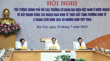 Thủ tướng Phạm Minh Chính chủ trì hội nghị. (Ảnh: TRẦN HẢI)