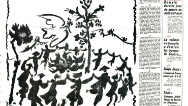 Bức họa "Hòa bình muôn năm" được đăng trên số đặc biệt ngày 25/7/1954 của báo Nhân đạo. Bản gốc (khổ: 65,5cm x 55,5cm) hiện được lưu giữ ở Bảo tàng Nghệ thuật và Lịch sử tại thành phố Saint Denis, ngoại ô phía bắc Paris.