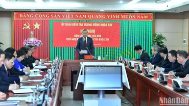 Tổng Bí thư Tô Lâm phát biểu chỉ đạo hội nghị. (Ảnh: ĐĂNG KHOA)