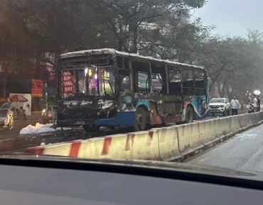 Hiện trường vụ cháy. Ảnh: TTXVN