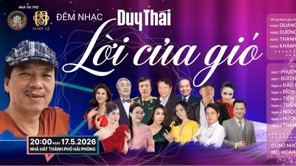 Poster đêm nhạc "Duy Thái và Lời của gió".